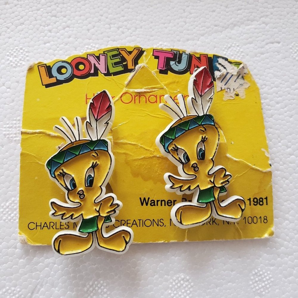 Vintage 1981 Warner Bros Looney Tunes Tweety Bird Hair Ornaments – Girls' Access